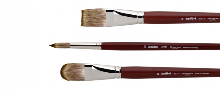 Brushes for acrylic and oil painting – “Mongoose Imi Mix” › Kolibri